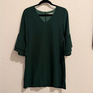 Amazon Dark Green Long Sleeve Dress